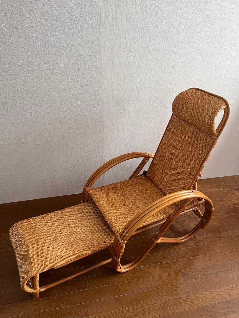 ラタン リクライニングチェア