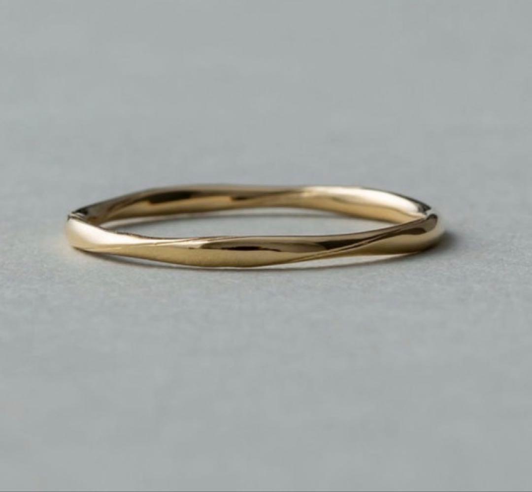 ete K18YG レイヤード リング 11号