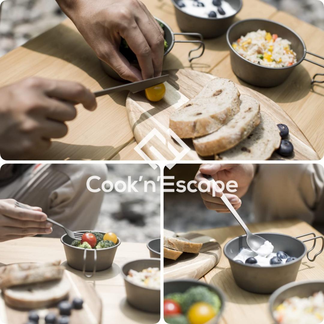 チタンセット 超軽量 専用収納袋付 カトラリー