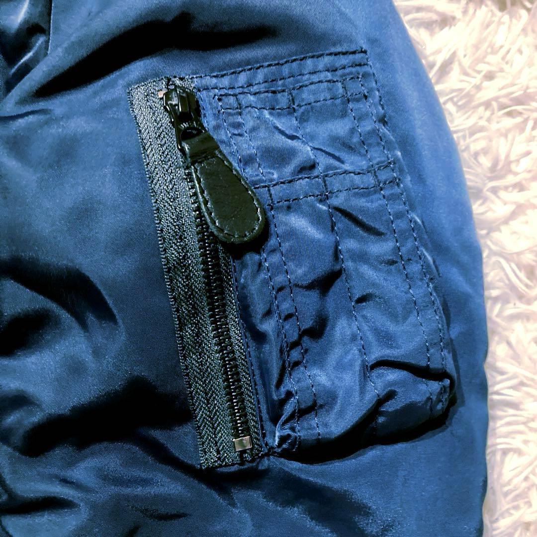 【人気・希少XL】HOUSTON B-15C ネイビー × ネイビームートン