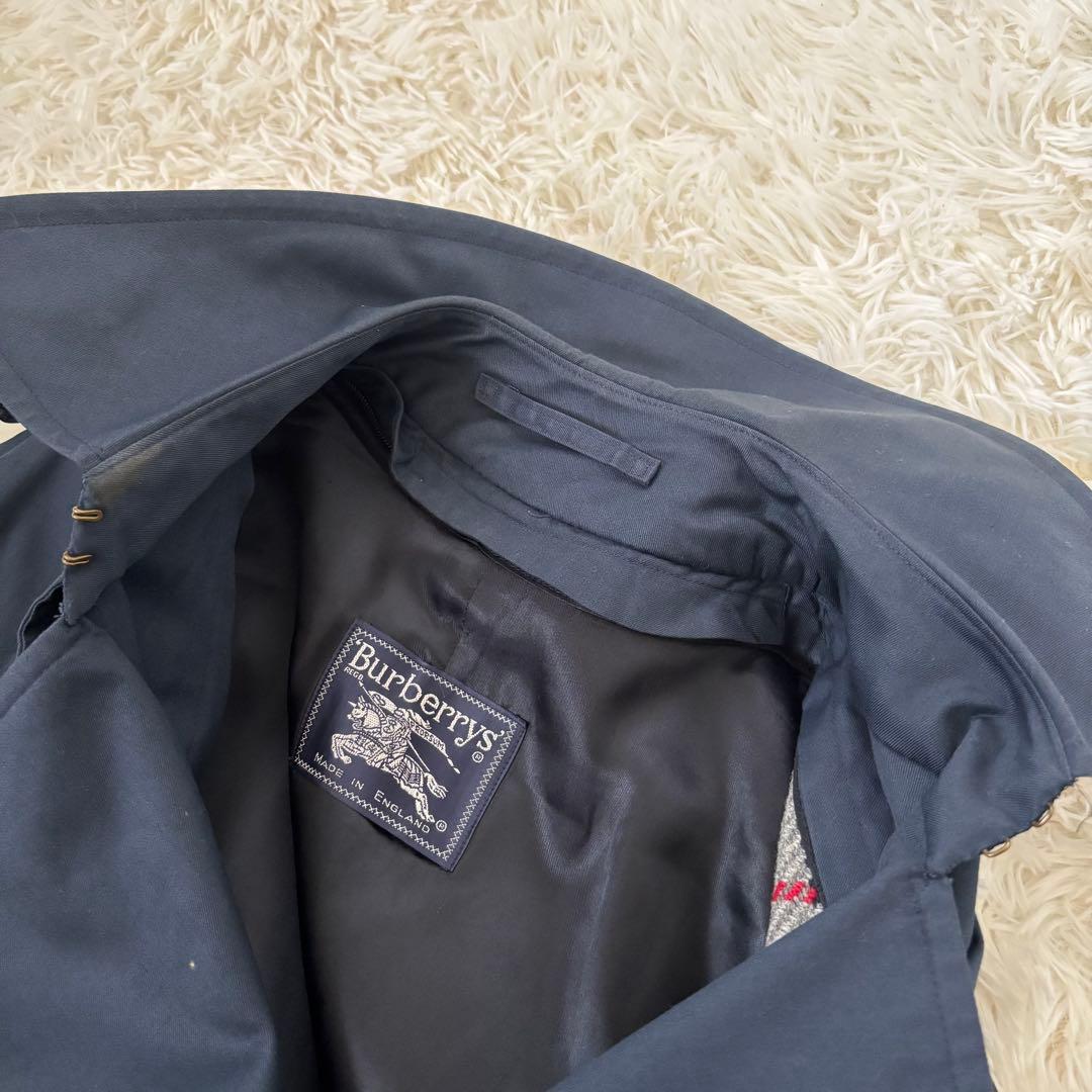 BURBERRYSバーバリー ノバチェック ライナー付 トレンチコート ネイビー