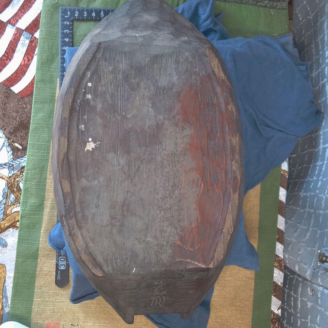 一刀彫？ 花生け？ 骨董 美術 アンティーク