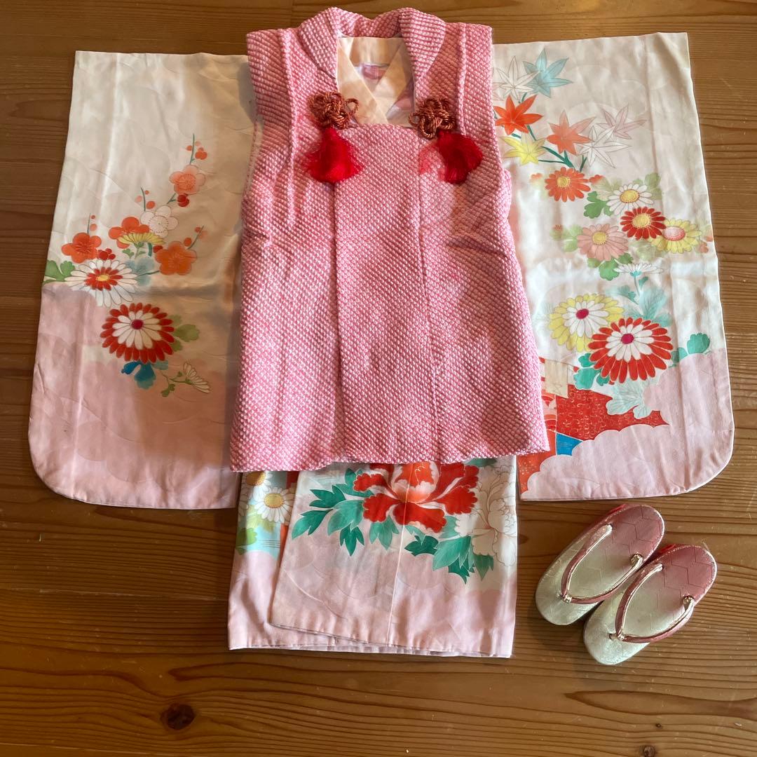 七五三　三歳　正絹　セット