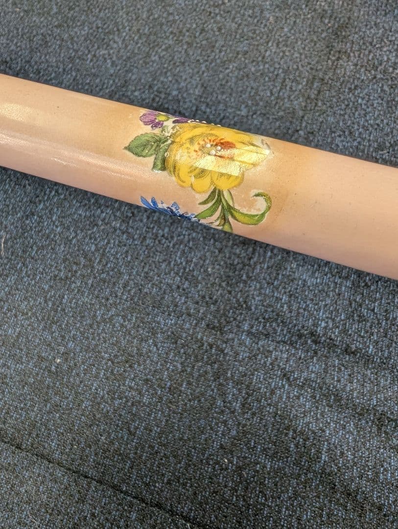 kazue　イタリー製　ヴィンテージ　スタンド式　灰皿　 花柄　ロココ調