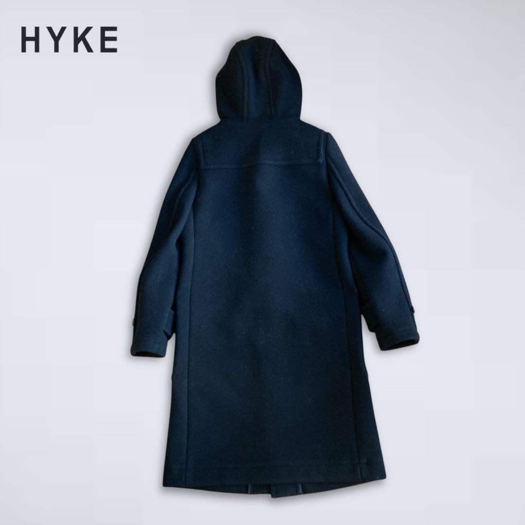 HYKE ダッフルコート　ブラック　サイズ2