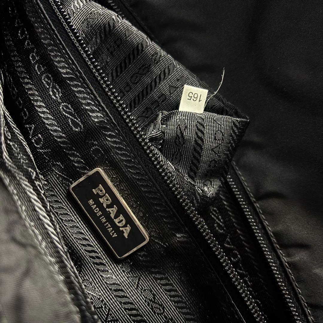 PRADA SHOULDER BAG LEATHER × NYLON