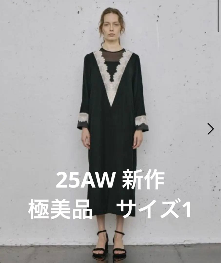 LOKITHO(ロキト) LACED V NECK TUNIC DRESS