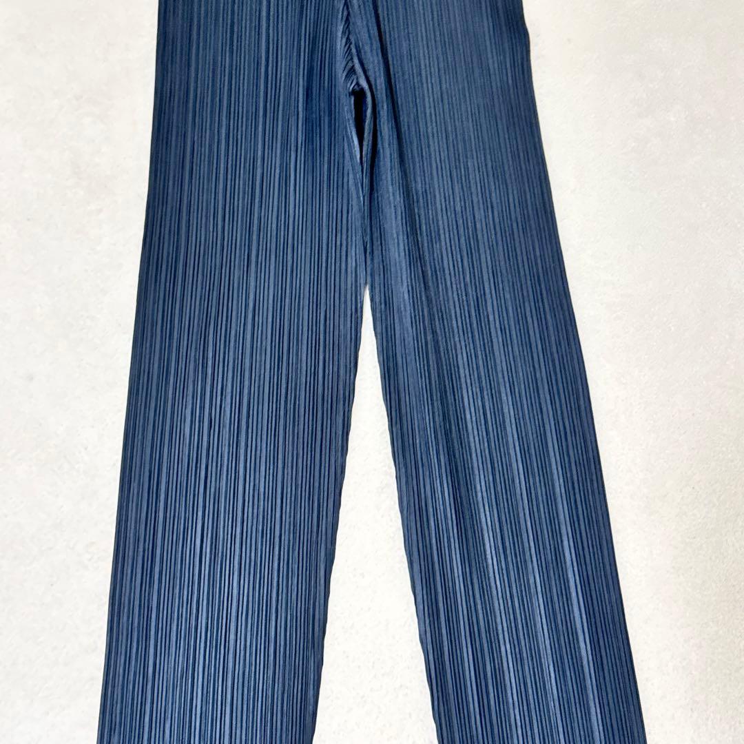 極美品✨PLEATS PLEASE オールインワン　ネイビー　ジップ　Mサイズ