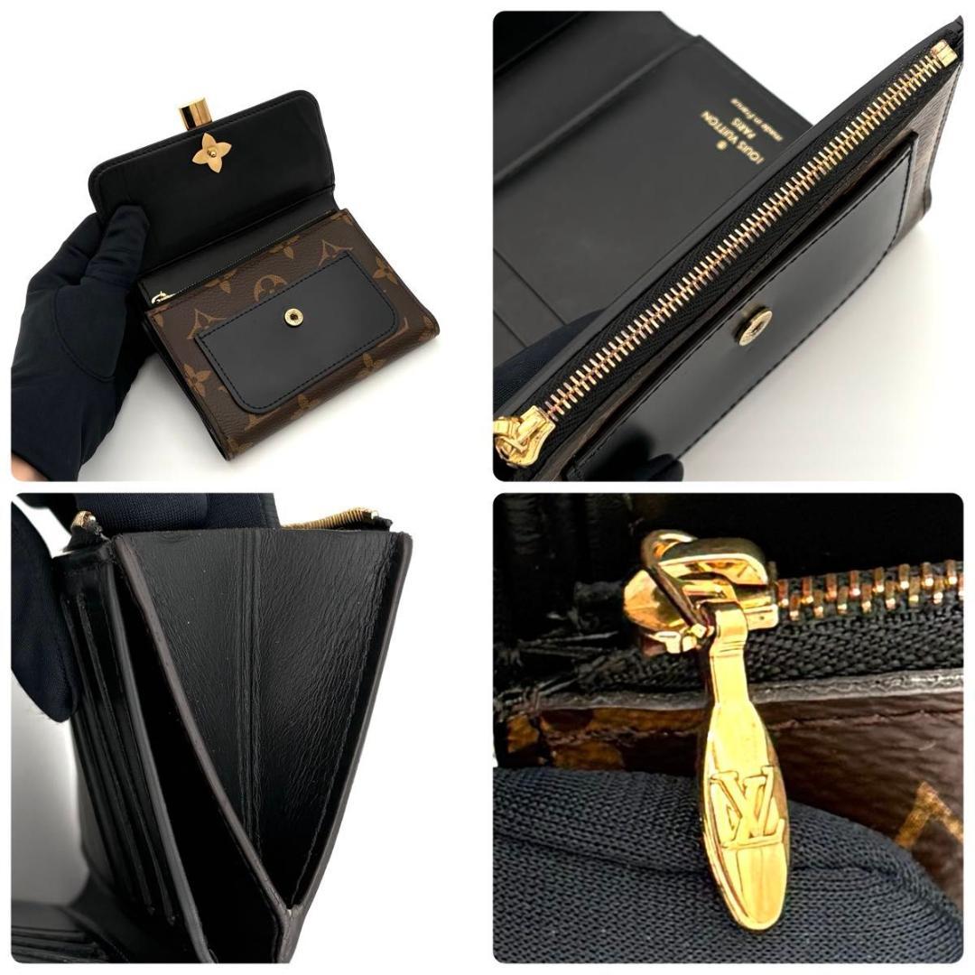 ルイヴィトン 折財布 モノグラム ポルトフォイユ フラワー コンパクト 2590