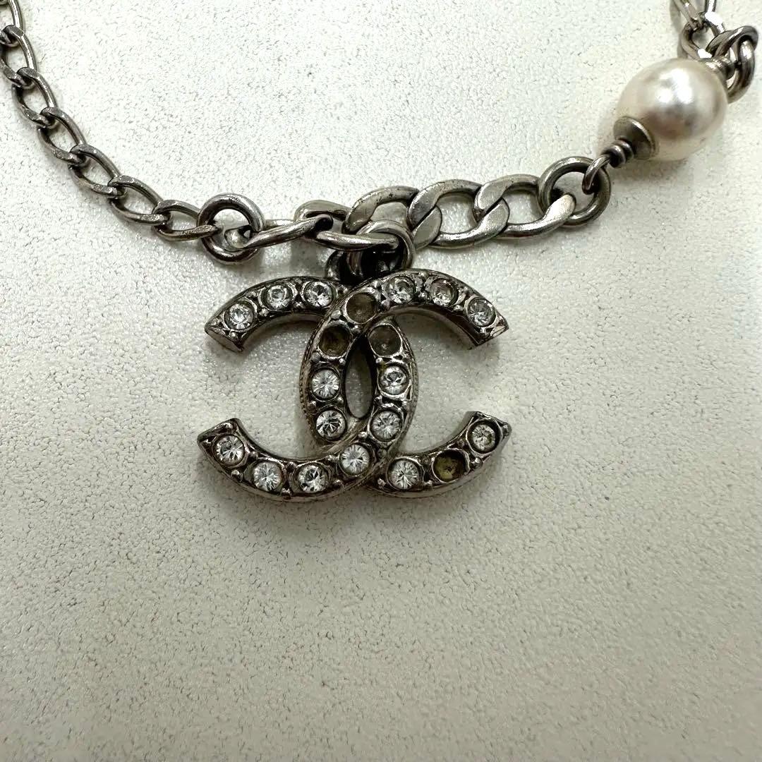 CHANEL シャネル　CCロゴ パール付きブレスレット