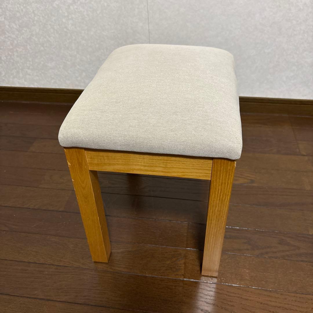 【美品】無印良品 ドレッサー スツール セット