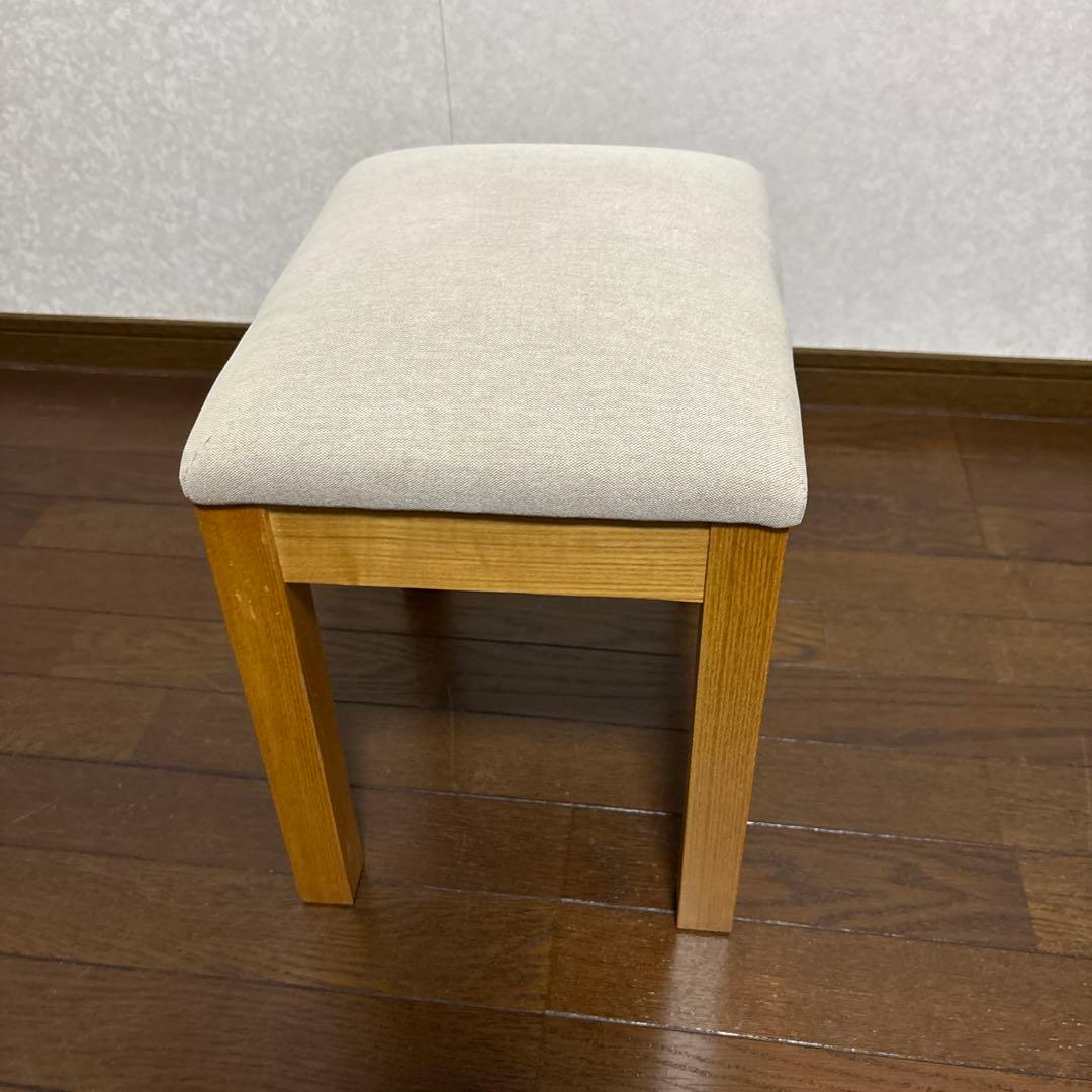 【美品】無印良品 ドレッサー スツール セット