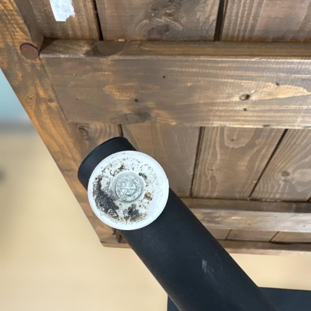 ※テーブルのみ①ダークブラウン木製ダイニングテーブル チェア 2月末まで出品