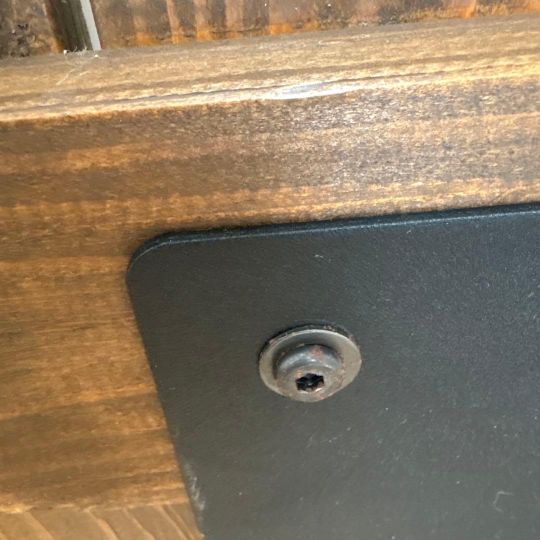 ※テーブルのみ①ダークブラウン木製ダイニングテーブル チェア 2月末まで出品