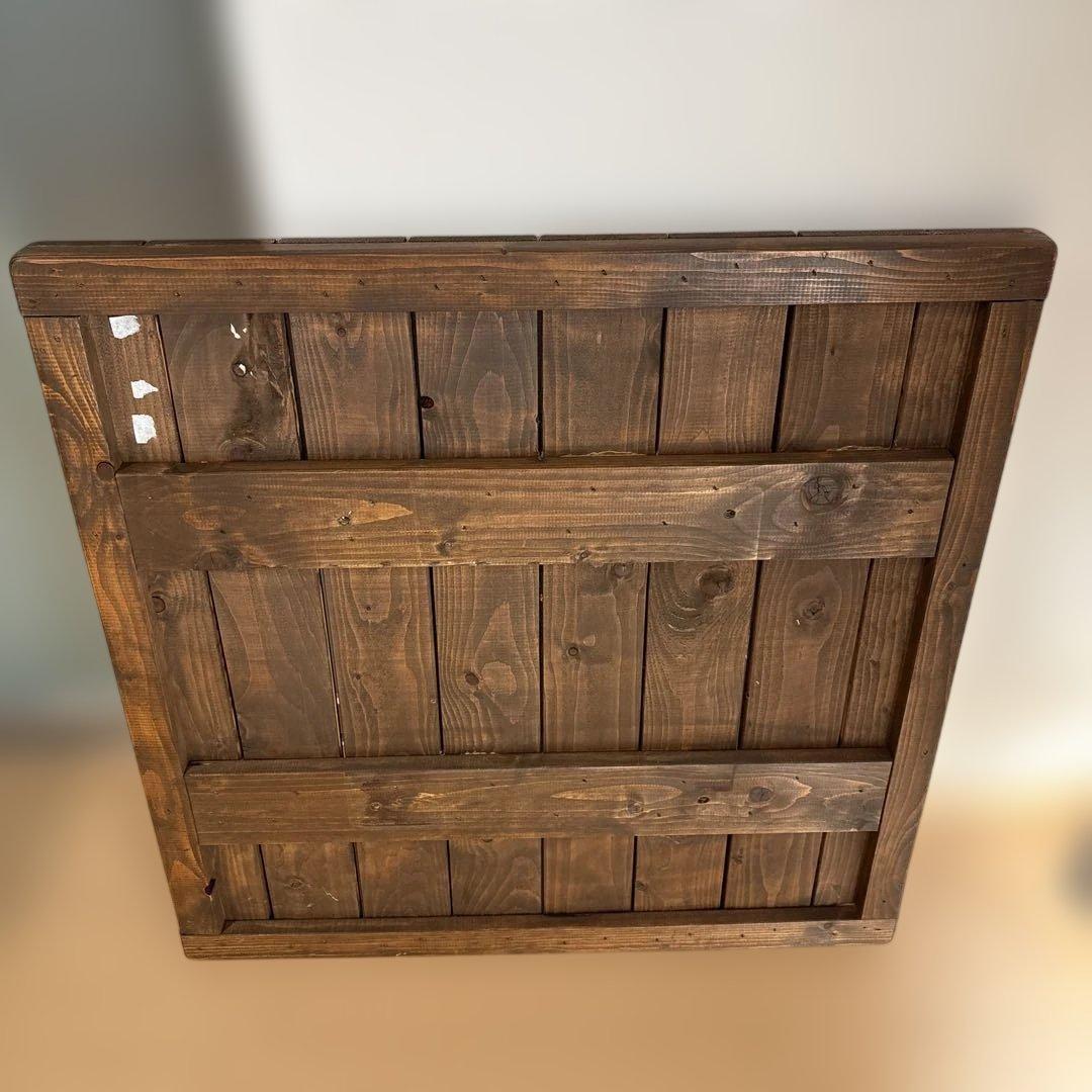 ※テーブルのみ①ダークブラウン木製ダイニングテーブル チェア 2月末まで出品