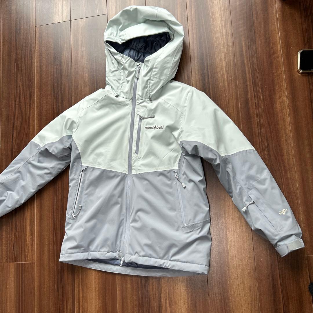 montbell フード付きジャケット ブルー　グレー 女性用　Mサイズ