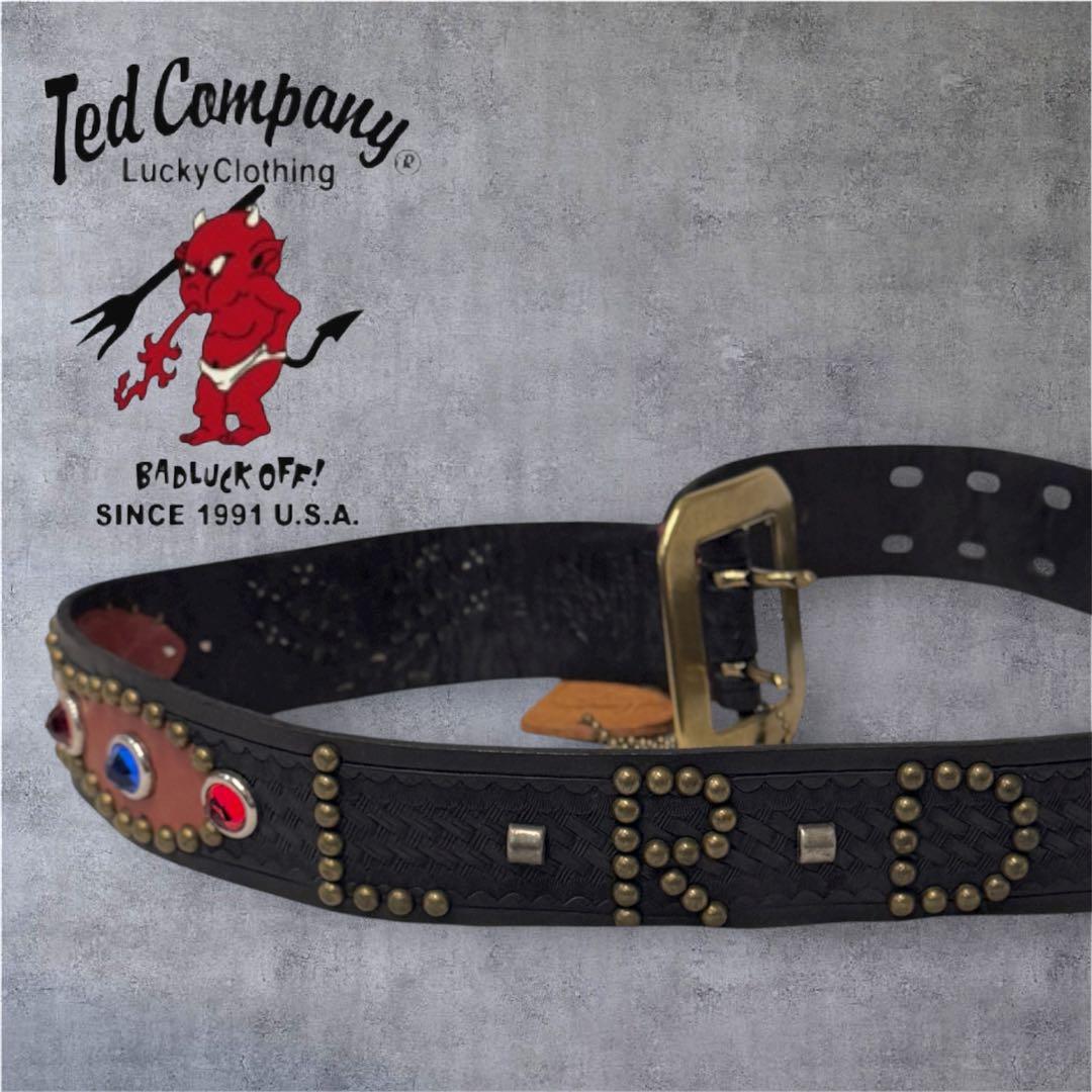 Ted Company スタッズレザーベルト 30inch タグ付き　当日発送