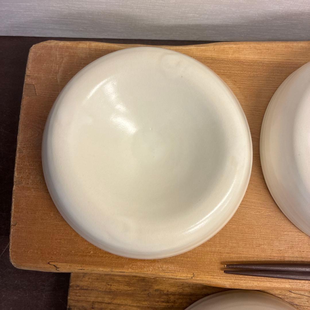 ちゃーさん新品　陶器　陶芸作家　変形鉢5個　44