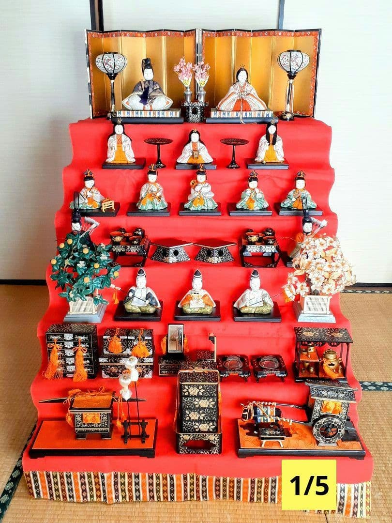 木目込　雛人形　7段飾り【１／５】