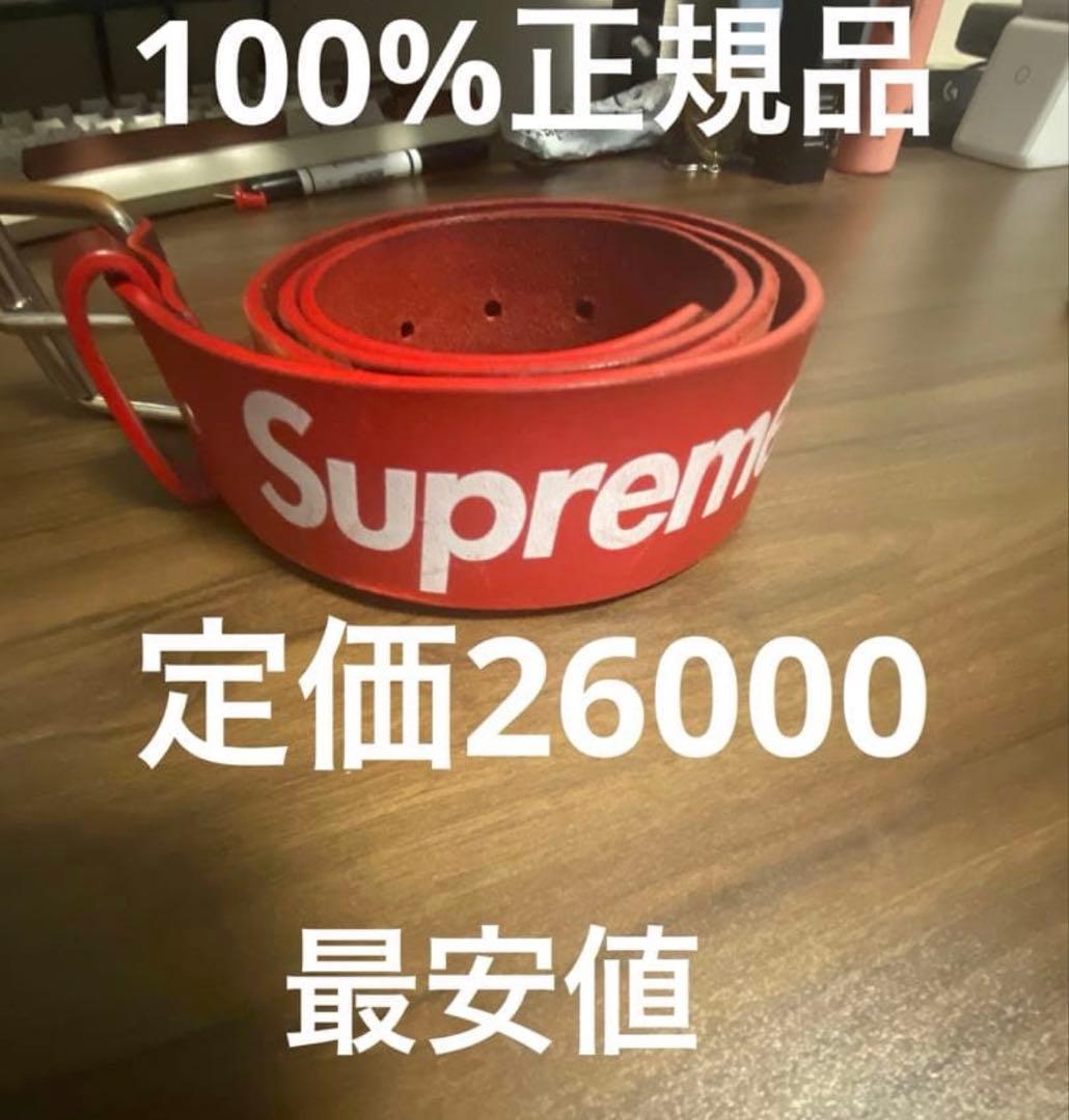 小物 Supreme Repeat Leather Belt SM