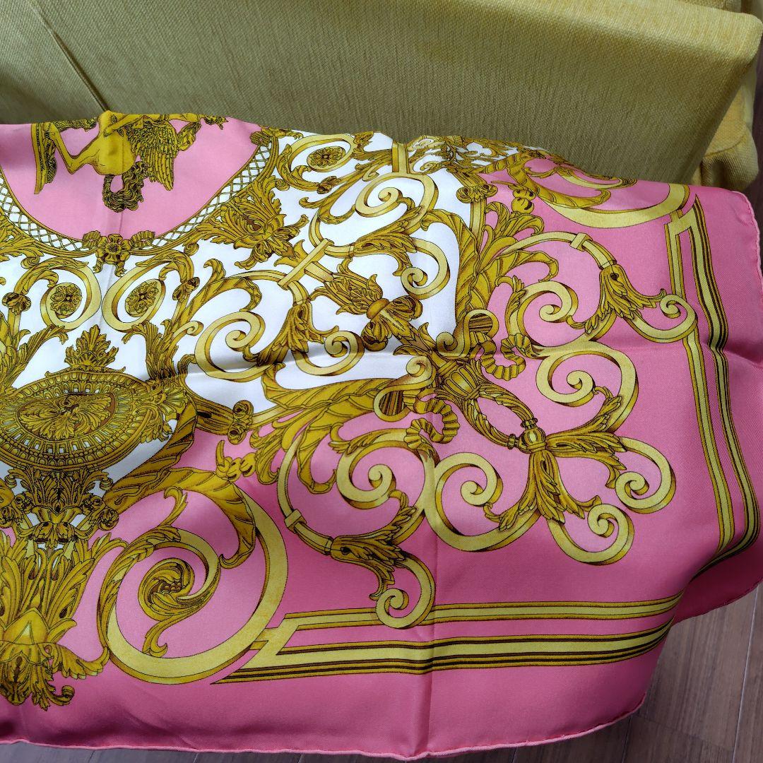 エルメス　HERMES　スカーフ　ピンク