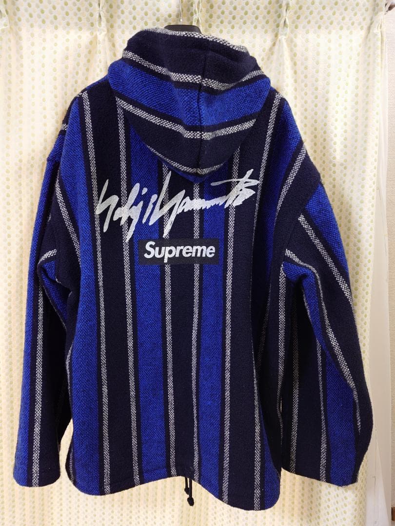 【レア商品】Supreme ストライプ柄フード付きジャケット×ヨウジヤマモト