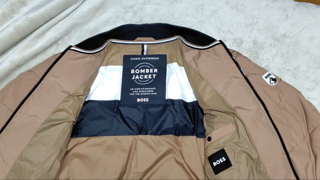 BOSS　MA-1ボマージャケット ロゴ入りハンガーおまけ付き