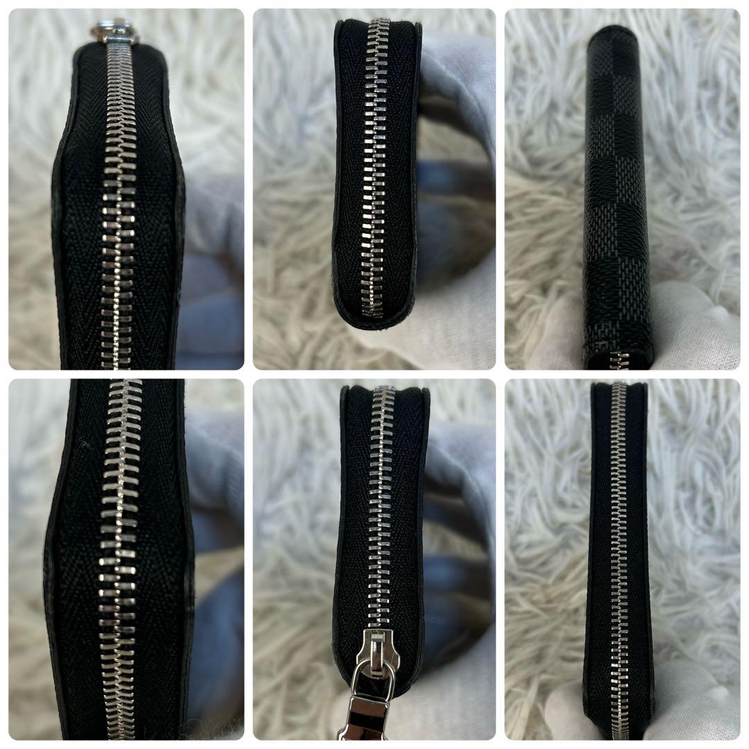 ルイヴィトン IC搭載 ダミエ グラフィット ジッピー パース 小銭入れ