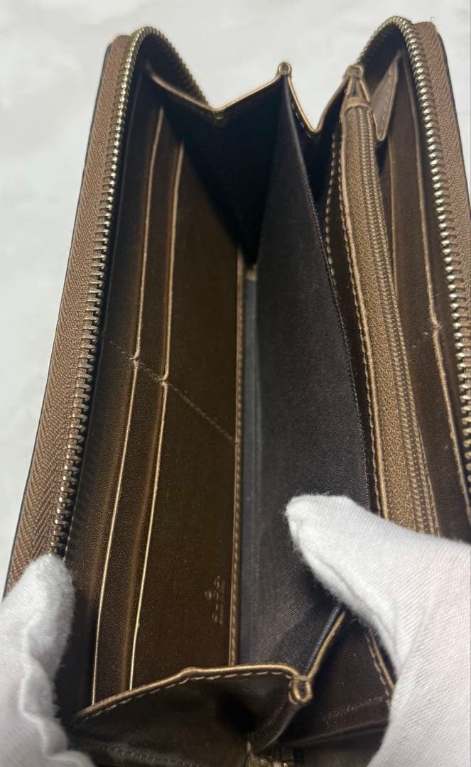 極美品‼️ GUCCI 長財布 グッチ ラウンドファスナー レザー