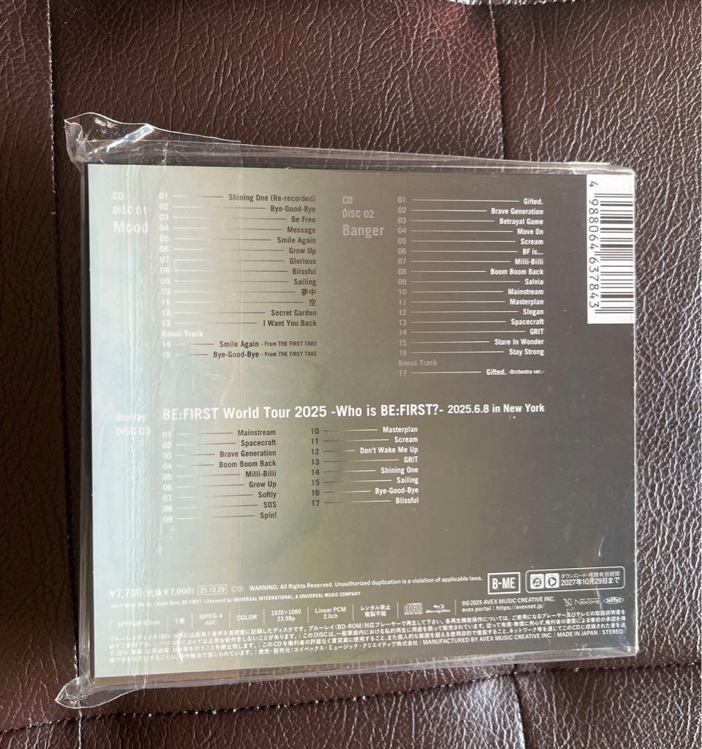 BE:FIRST ベストアルバムBE:ST LIVE盤&MV盤