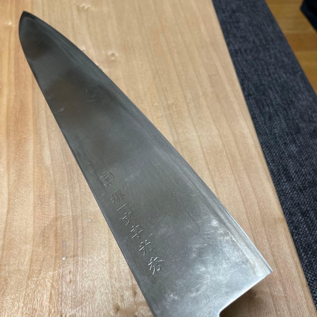堺一文字光秀　青鋼　牛刀　尺