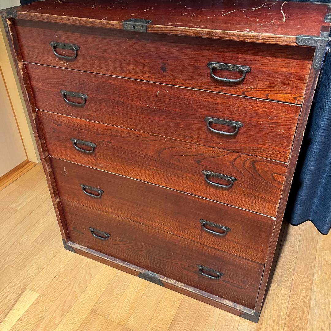 アンティーク　5段箪笥 桐箪笥 桐タンス