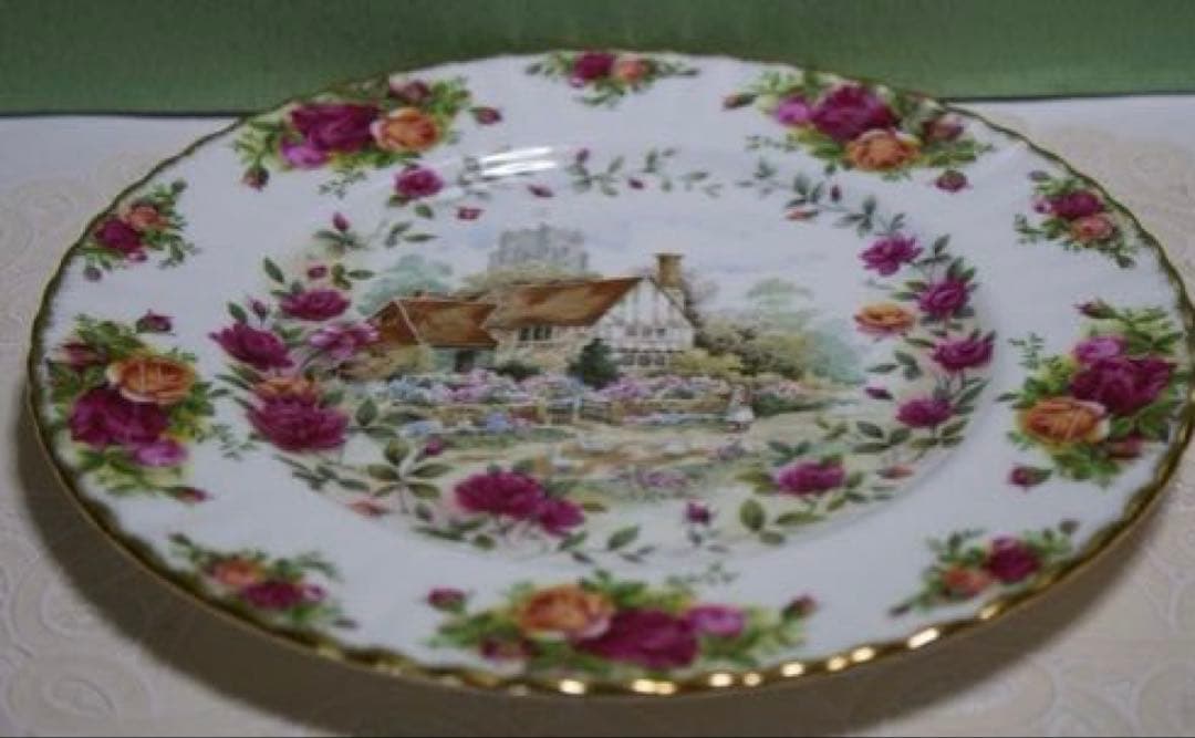 ロイヤルアルバート オールドカントリーローズコテージ 約２７センチ大皿・