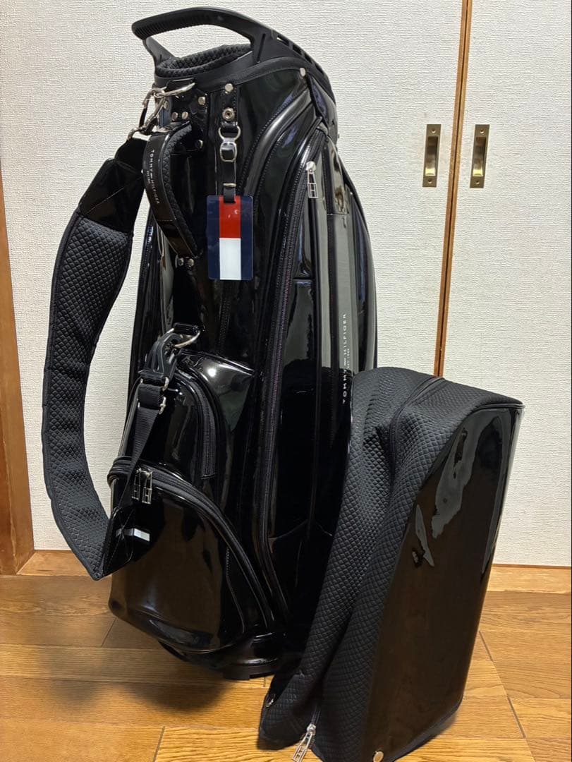 トミーヒルフィガー エナメル　キャディバッグ　未使用品