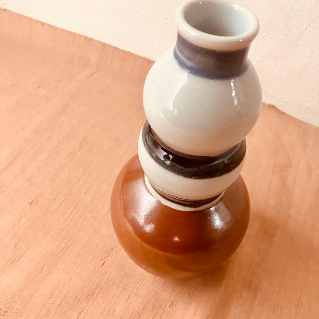 永楽善五郎　呉須　京焼　重瓢花入　共箱　花瓶　花器