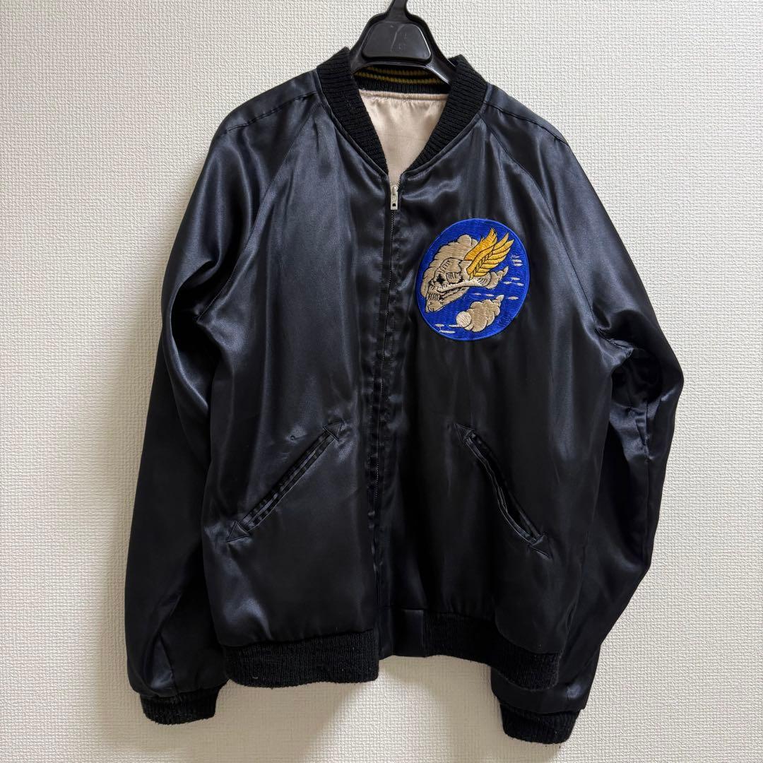 ドクロ　スカジャン　横田　YOKOTA