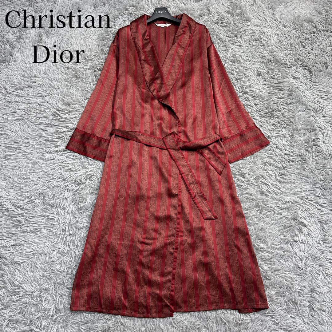 美品✨クリスチャンディオール ペイズリー 羽織り ガウンコート ヴィンテージ L