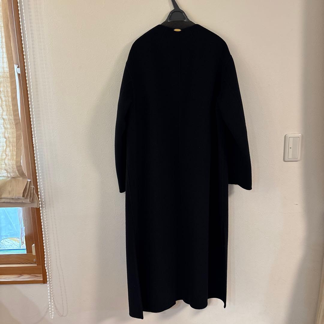 Deuxieme Classe リバーロングノーカラーコート　38