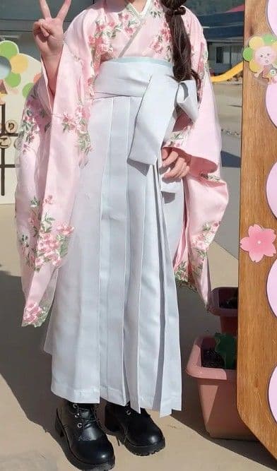 キャサリンコテージ　花柄刺繍　チュールレース　袴ワンピース