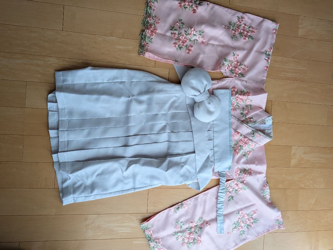 キャサリンコテージ　花柄刺繍　チュールレース　袴ワンピース