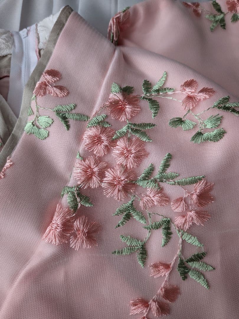 キャサリンコテージ　花柄刺繍　チュールレース　袴ワンピース