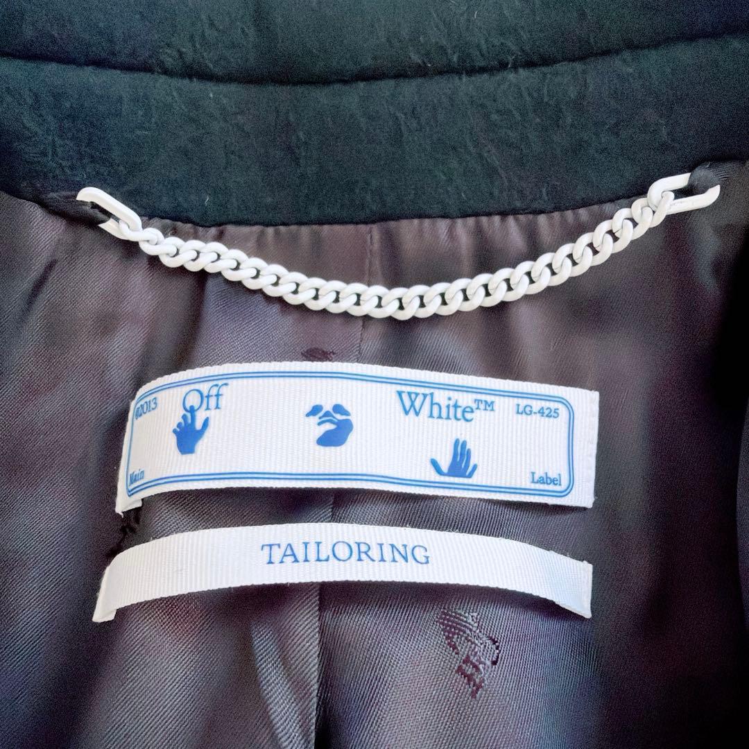 【オフホワイト】極美品✨2021aw コレクション シングルブレスト コート