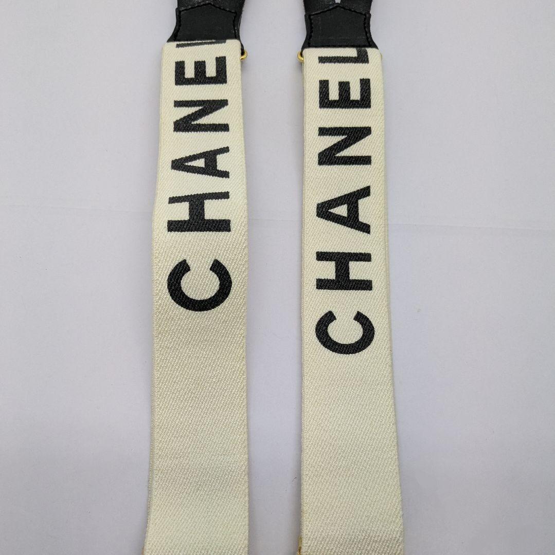 シャネル CHANEL サスペンダー ホワイト レディース サスペンダー