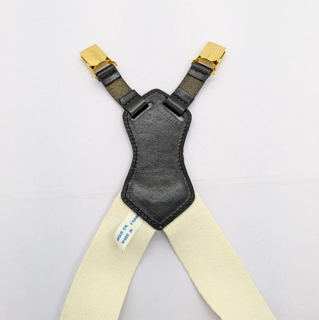 シャネル CHANEL サスペンダー ホワイト レディース サスペンダー