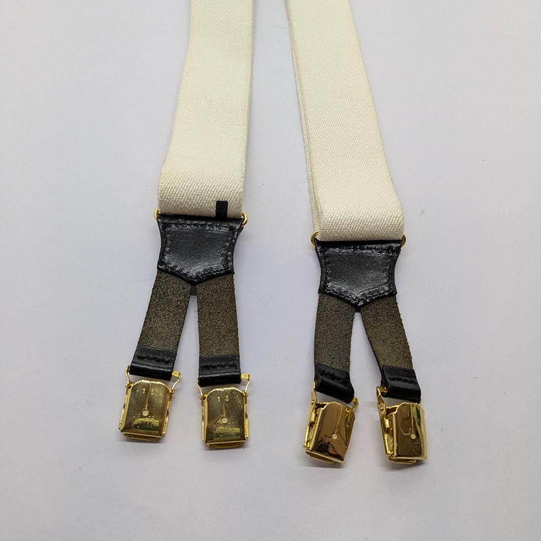 シャネル CHANEL サスペンダー ホワイト レディース サスペンダー