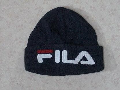 18140　フィラゴルフ　ニット帽　紺色