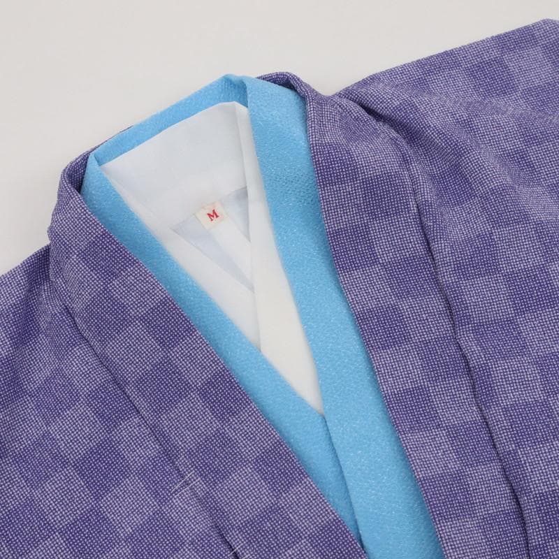 七五三3点セット　5歳男の子　羽織＋着物＋襦袢　紫　ジャパンスタイル　9RP12