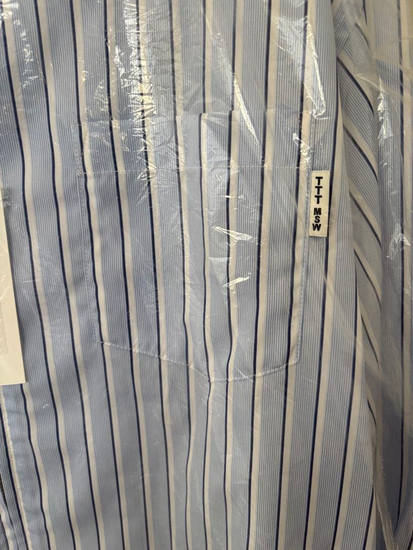 TTT MSW Zip up shirt（BLUE STRIPE）