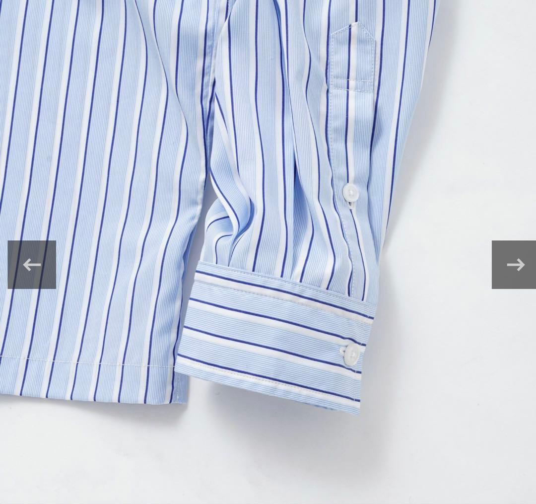 TTT MSW Zip up shirt（BLUE STRIPE）