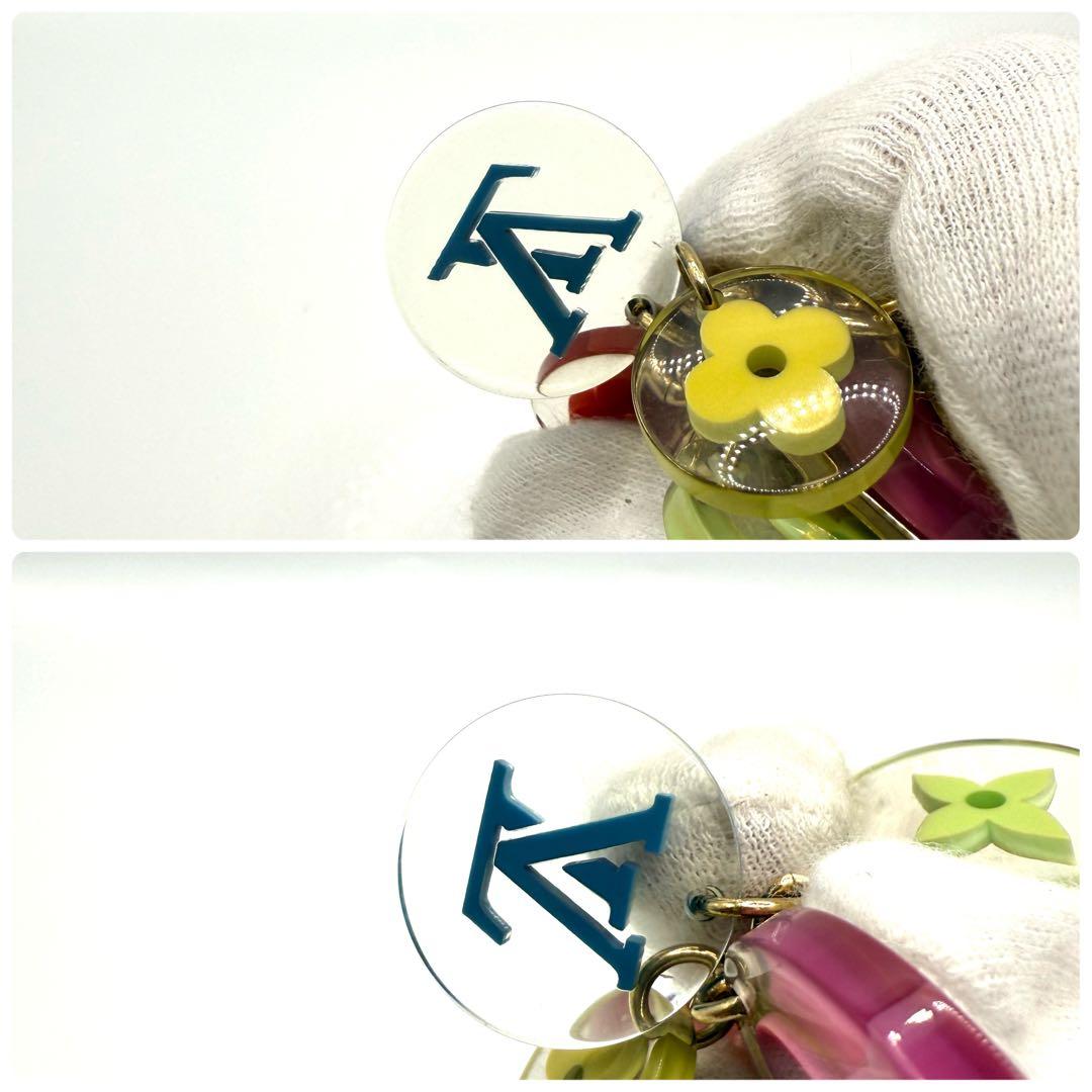 【鑑定済】ルイヴィトン キーホルダー チャーム ポルト クレフルール モノグラム